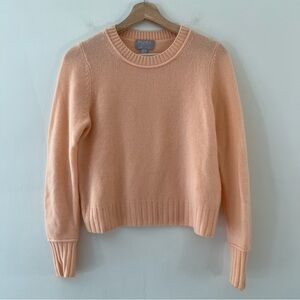 Pure Collection Cashmere Sweater Peach Crewneck Pastel Size 4 Quiet Luxury